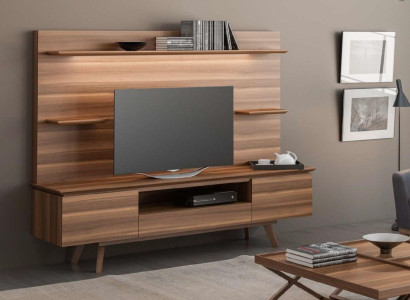 Walnuss natur Luxus Regale Moderne Wohnzimmer Möbel Hängeregale Neu